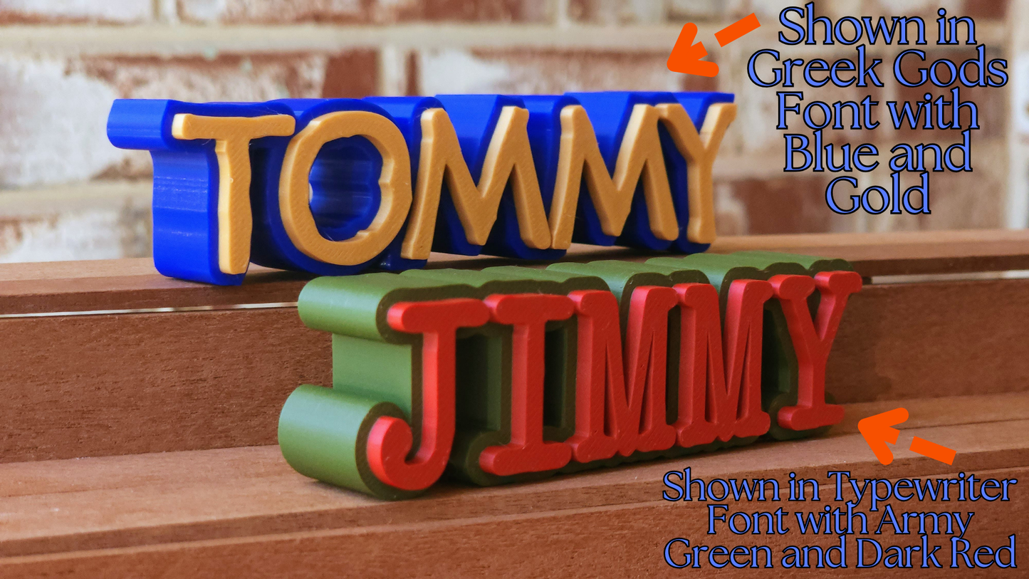 Custom 3D Name Plate, Title, or Text Displays - Standard Version