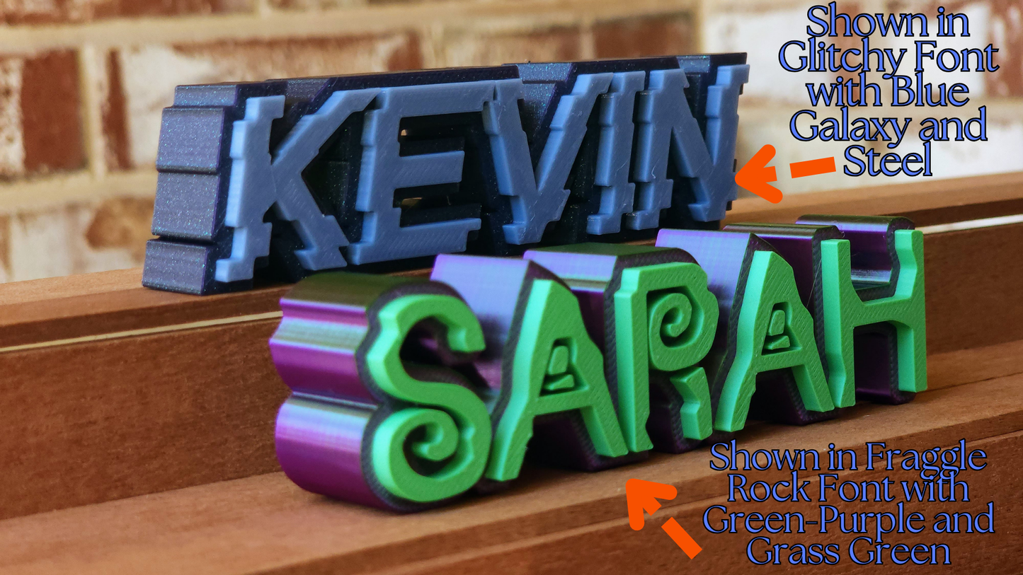 Custom 3D Name Plate, Title, or Text Displays - Standard Version